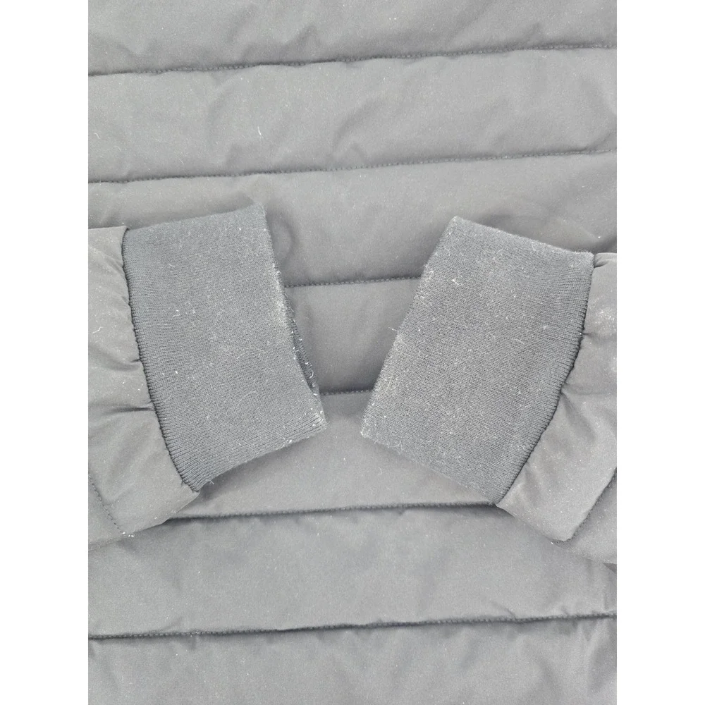 DKNY Quilted‎ Hooded Bomber Puffy Jacket Mens Sz M Black 4 Way Stretch NWT - Picture 9 of 10